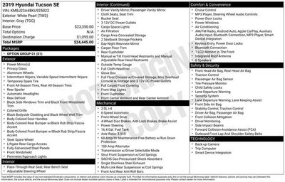 2019 Hyundai Tucson SE