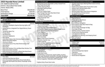 2023 Hyundai Kona Limited