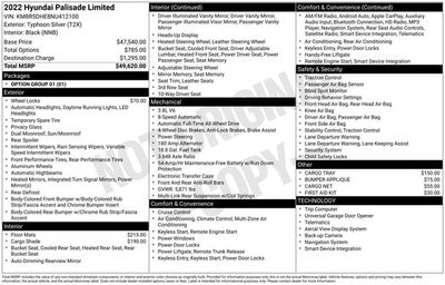 2022 Hyundai Palisade Limited