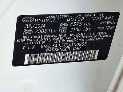 2024 Hyundai Sonata Hybrid Limited