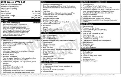 2022 Genesis GV70 2.5T