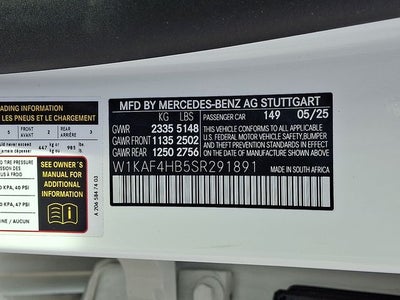 2025 Mercedes-Benz C-Class C 300 4MATIC®