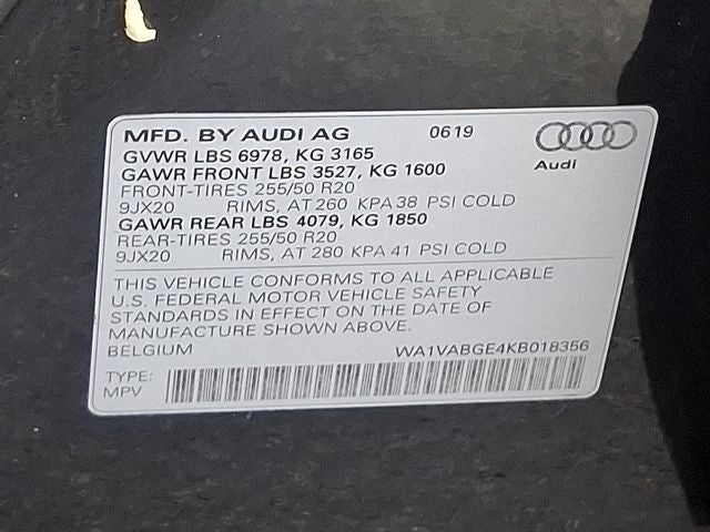 2019 Audi e-tron Prestige quattro