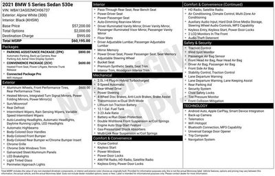 2021 BMW 5 Series 530e iPerformance