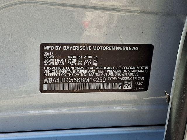 2019 BMW 4 Series 430i Gran Coupe