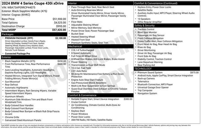 2024 BMW 4 Series 430i xDrive