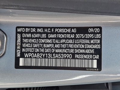 2020 Porsche Taycan 4S