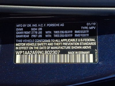 2019 Porsche Macan Base