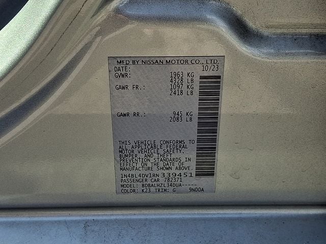 2024 Nissan Altima 2.5 SV