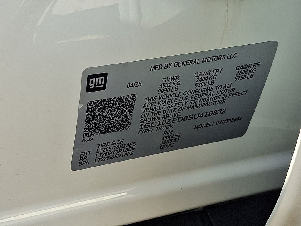 2025 Chevrolet Silverado EV LT
