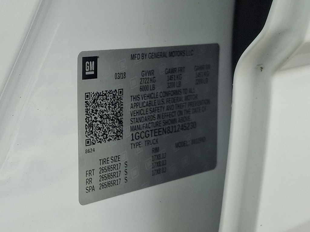 2018 Chevrolet Colorado ZR2