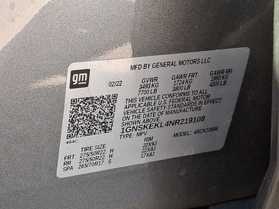 2022 Chevrolet Suburban RST