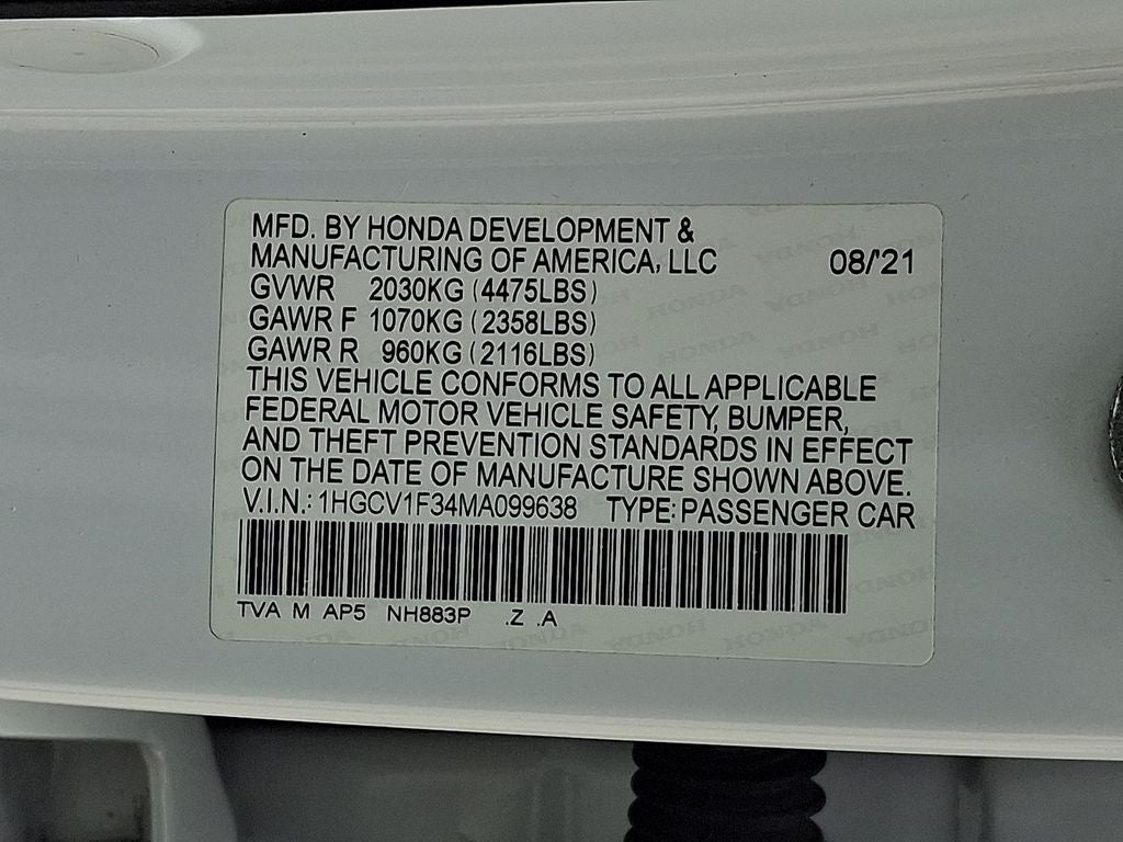 2021 Honda Accord Sport