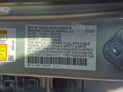 2024 Honda Accord Hybrid Sport