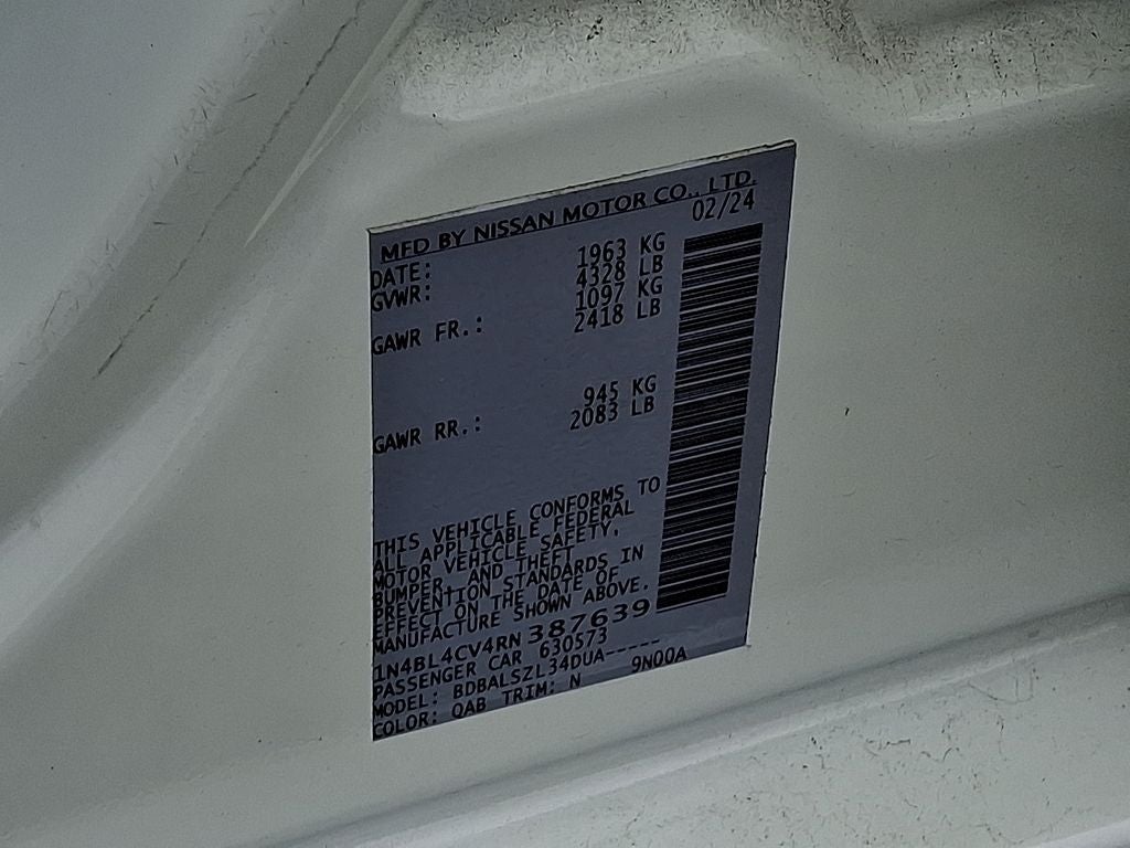 2024 Nissan Altima 2.5 SR