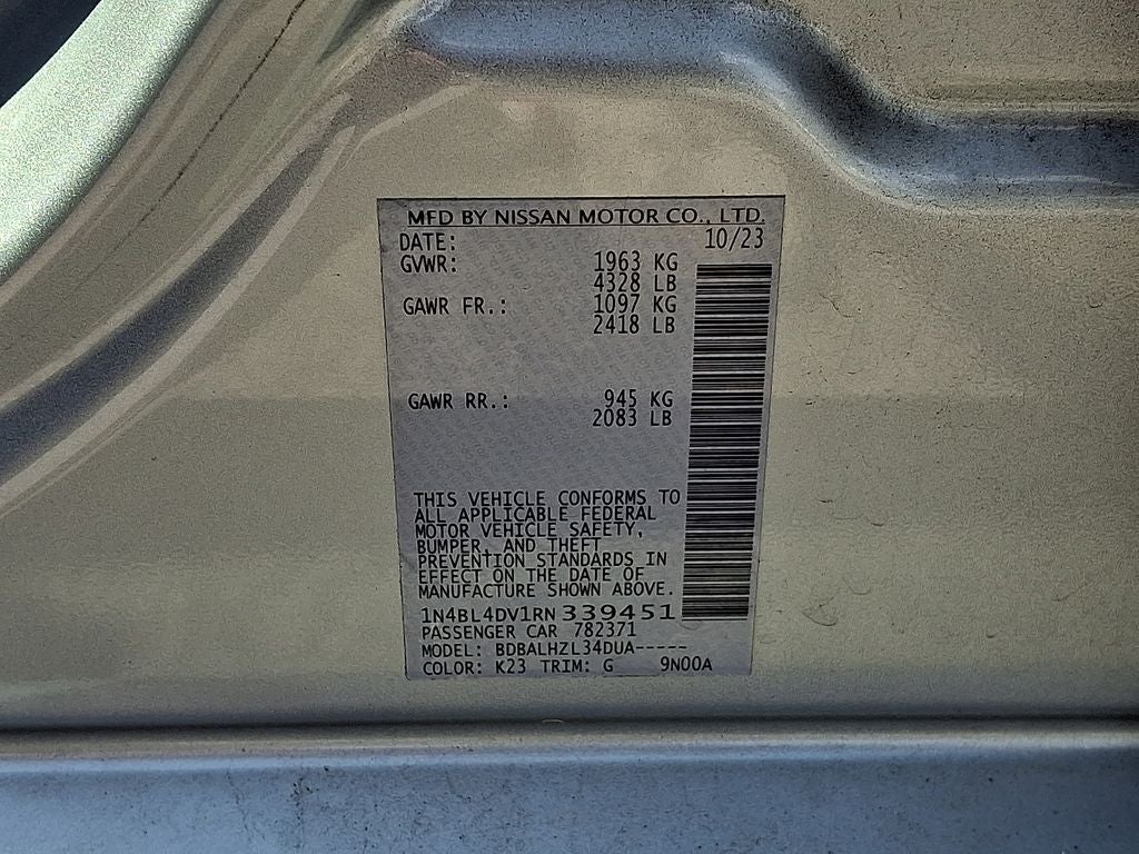 2024 Nissan Altima 2.5 SV
