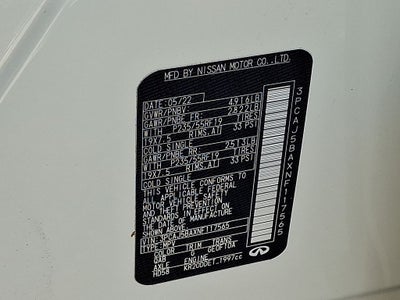 2022 INFINITI QX50 LUXE FWD