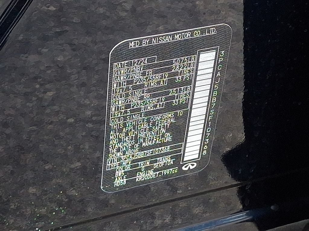 2025 INFINITI QX50 LUXE AWD