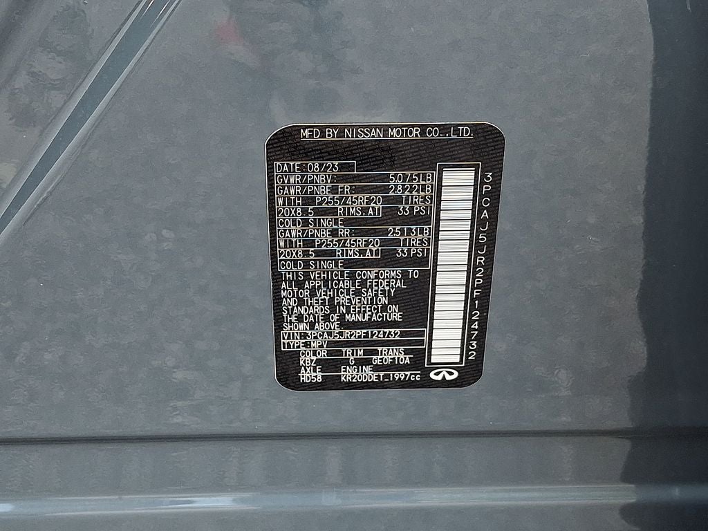 2023 INFINITI QX55 LUXE AWD