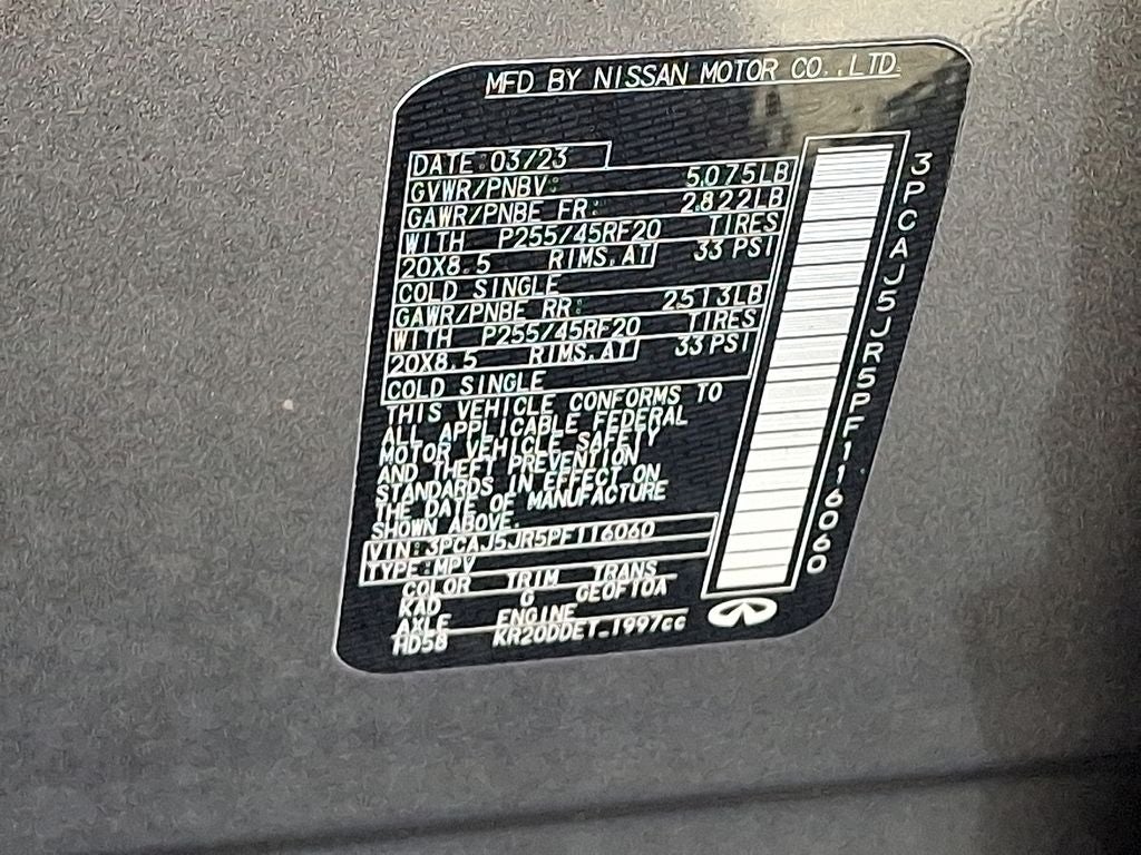 2023 INFINITI QX55 LUXE AWD