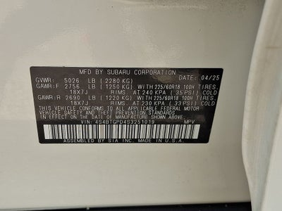 2025 Subaru Outback Touring XT