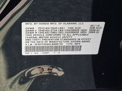 2020 Honda Pilot Touring 7 Passenger