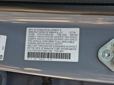 2025 Honda Pilot Touring