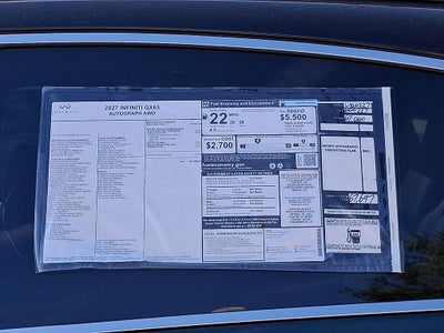 2027 INFINITI QX65 Autograph AWD