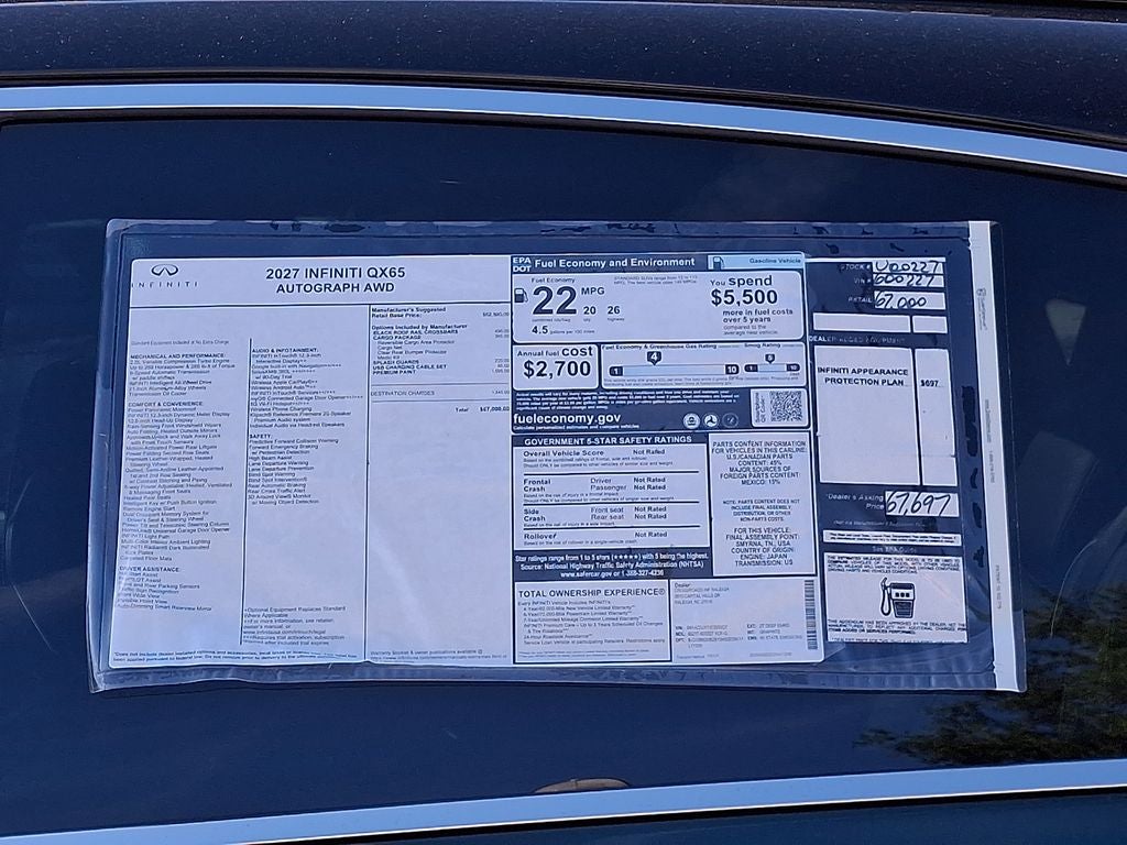2027 INFINITI QX65 Autograph AWD