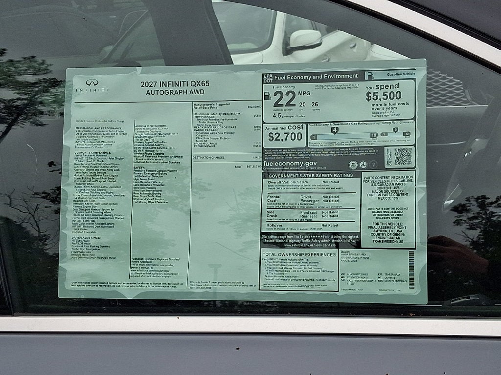2027 INFINITI QX65 Autograph AWD