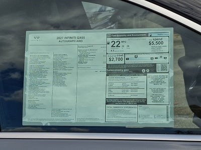 2027 INFINITI QX65 Autograph AWD