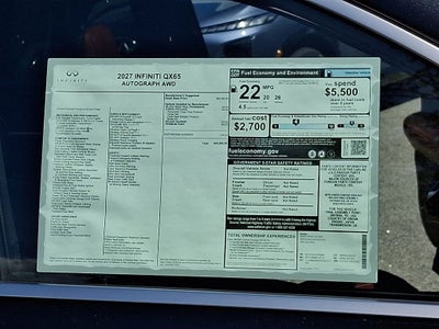 2027 INFINITI QX65 Autograph AWD