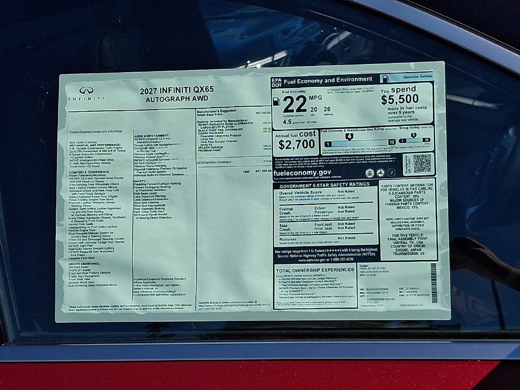 2027 INFINITI QX65 Autograph AWD