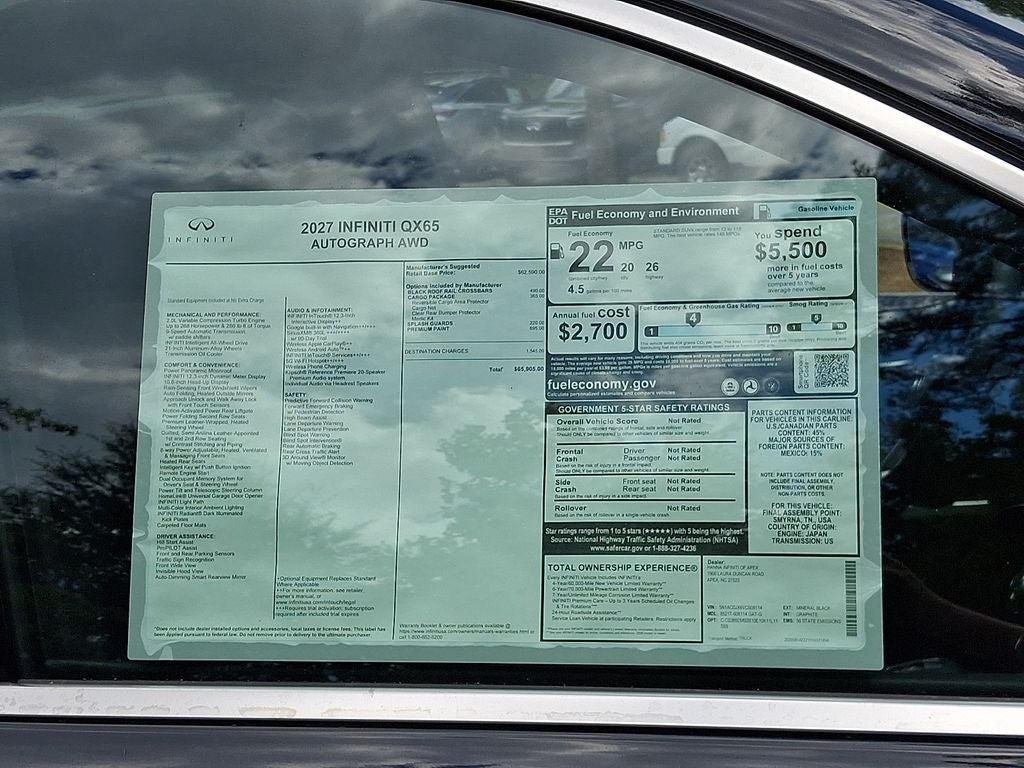 2027 INFINITI QX65 Autograph AWD