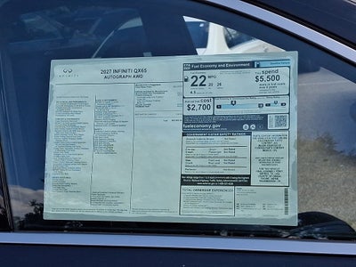 2027 INFINITI QX65 Autograph AWD