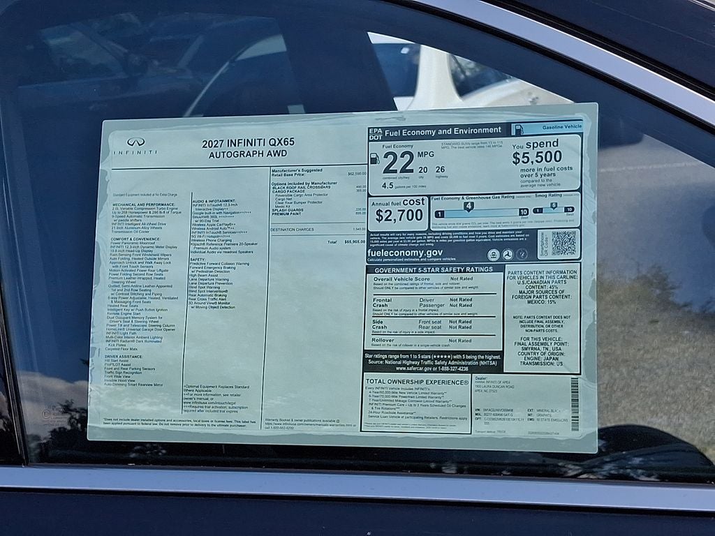 2027 INFINITI QX65 Autograph AWD