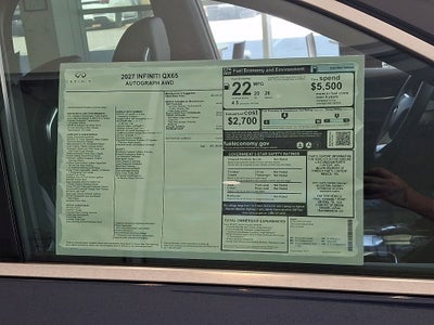 2027 INFINITI QX65 Autograph AWD