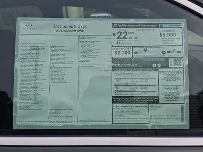 2027 INFINITI QX65 Autograph AWD