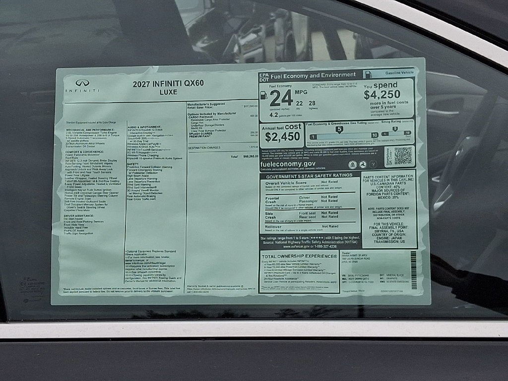 2027 INFINITI QX60 Luxe FWD