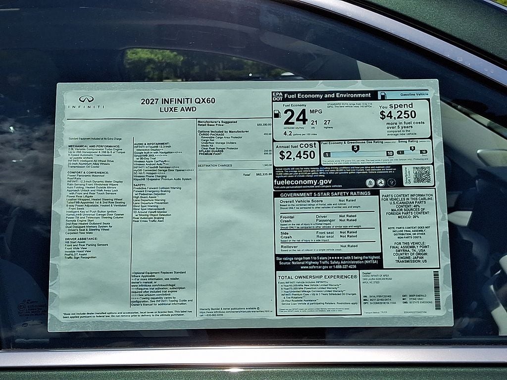 2027 INFINITI QX60 Luxe AWD