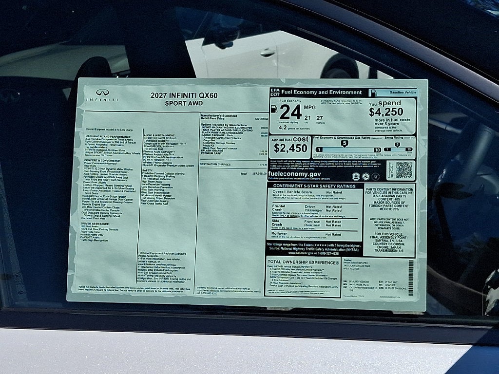 2027 INFINITI QX60 Sport AWD