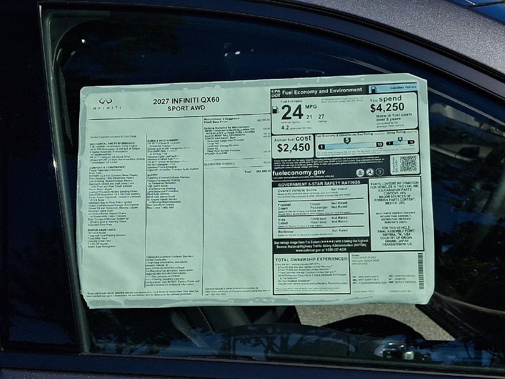2027 INFINITI QX60 Sport AWD