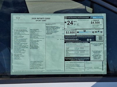 2026 INFINITI QX60 SPORT