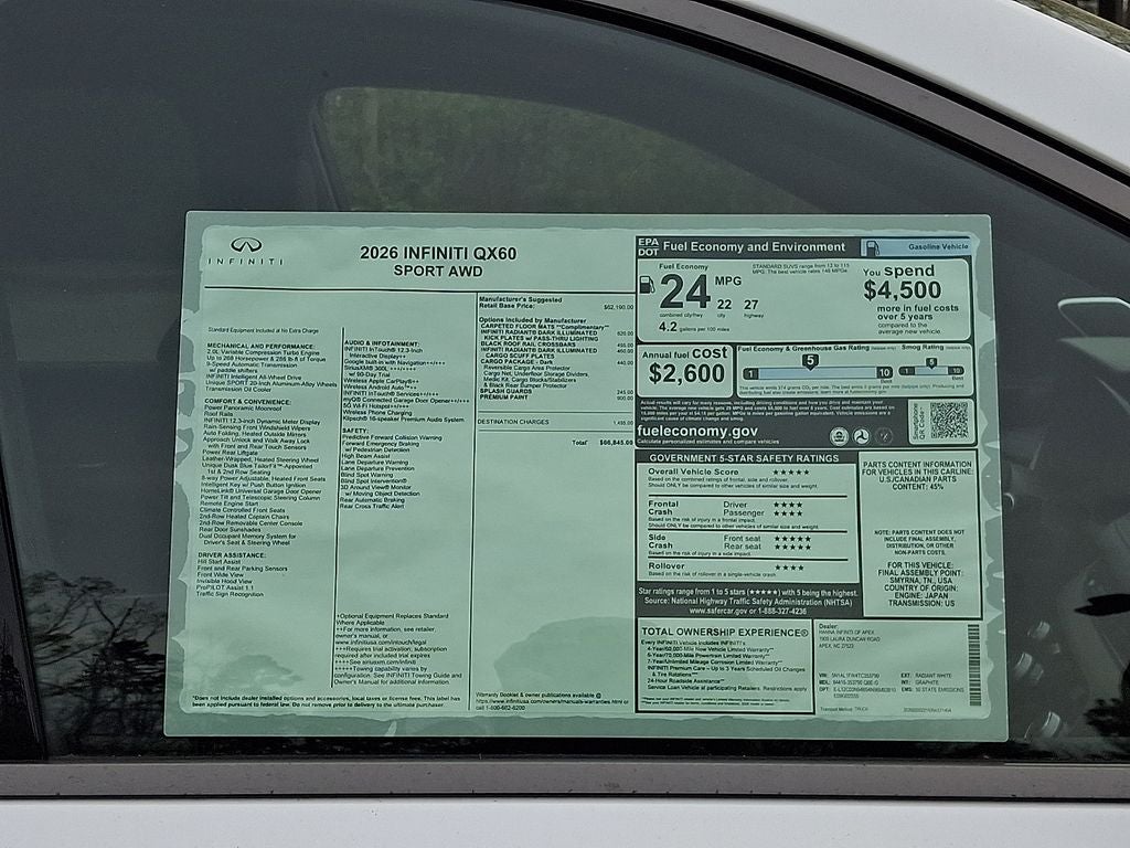 2026 INFINITI QX60 SPORT
