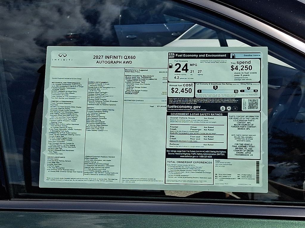 2027 INFINITI QX60 Autograph AWD