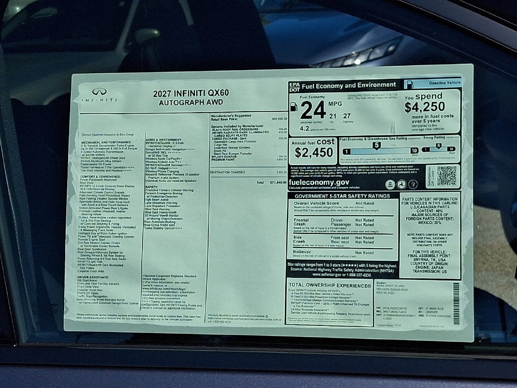 2027 INFINITI QX60 Autograph AWD