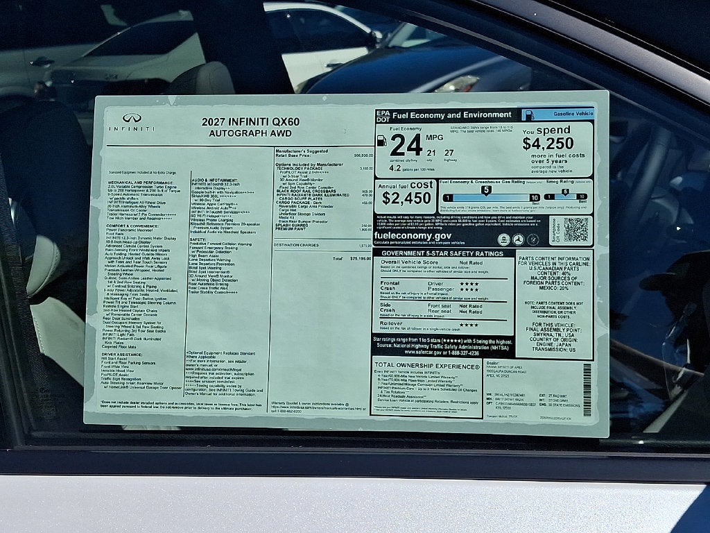 2027 INFINITI QX60 Autograph AWD
