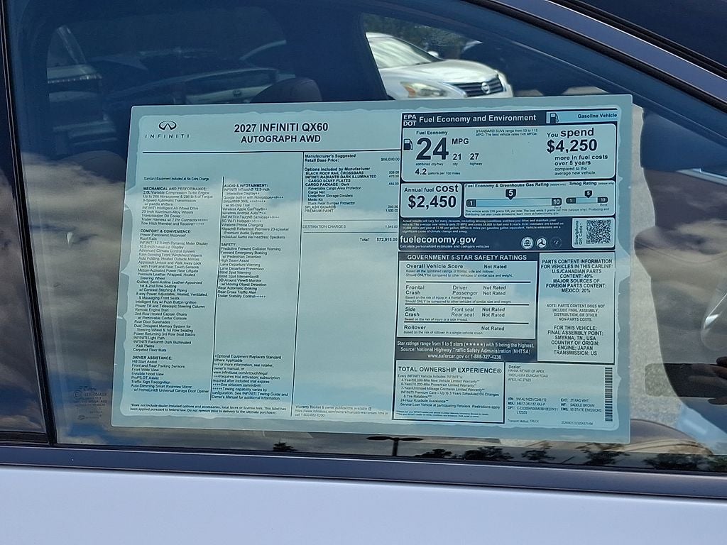 2027 INFINITI QX60 Autograph AWD