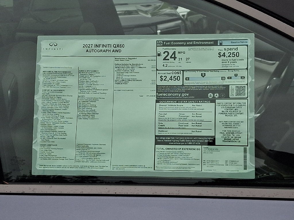 2027 INFINITI QX60 Autograph AWD