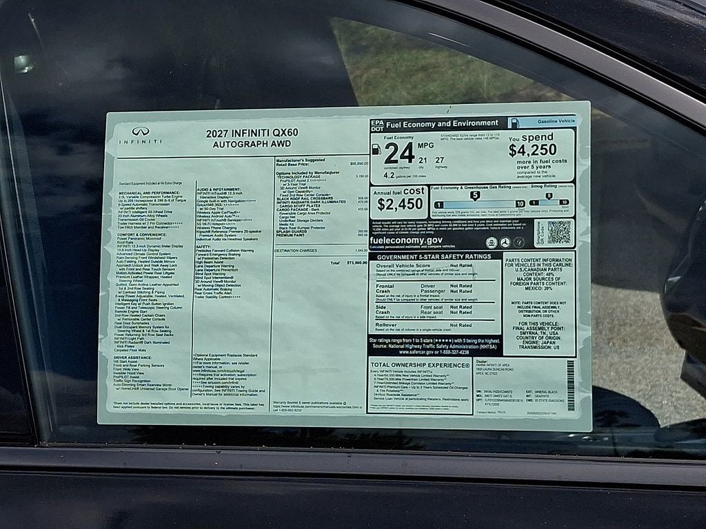 2027 INFINITI QX60 Autograph AWD